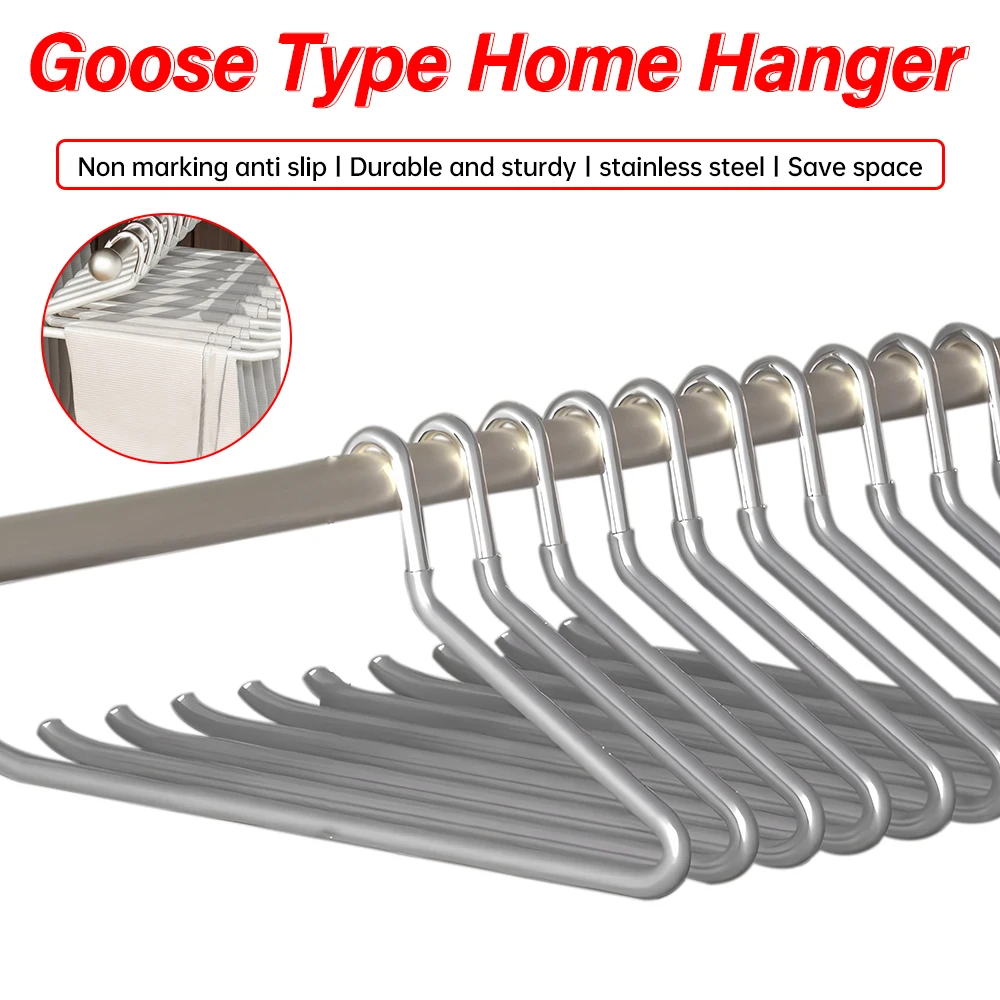 10PCS Goose Type Dip Plastic Pants Rack Wardrobe Dormitory Telescopic Z Type WOMEN'S Clothes Rack Multi Layer Storage Pants Rack