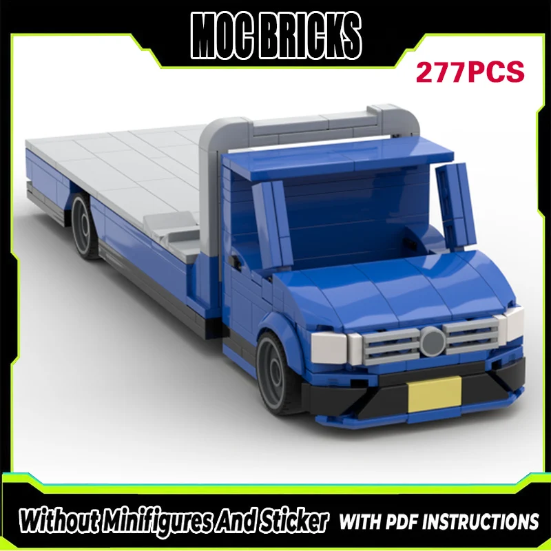 

Конструктор MOC: Городской Автомобиль, Большой Грузовик для Перевозки, Модульные Технологии, Подарки, Набор для Сборки, Детские Игрушки