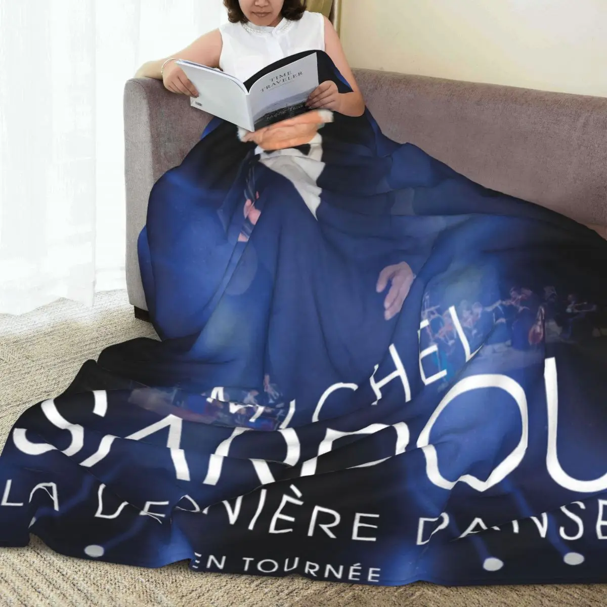 Throw Blanket Michel Sardou Children'S Duvet Cover Micro Fleece Blanket Modern Warm Suitable For Sofa AntiPilling Blanket