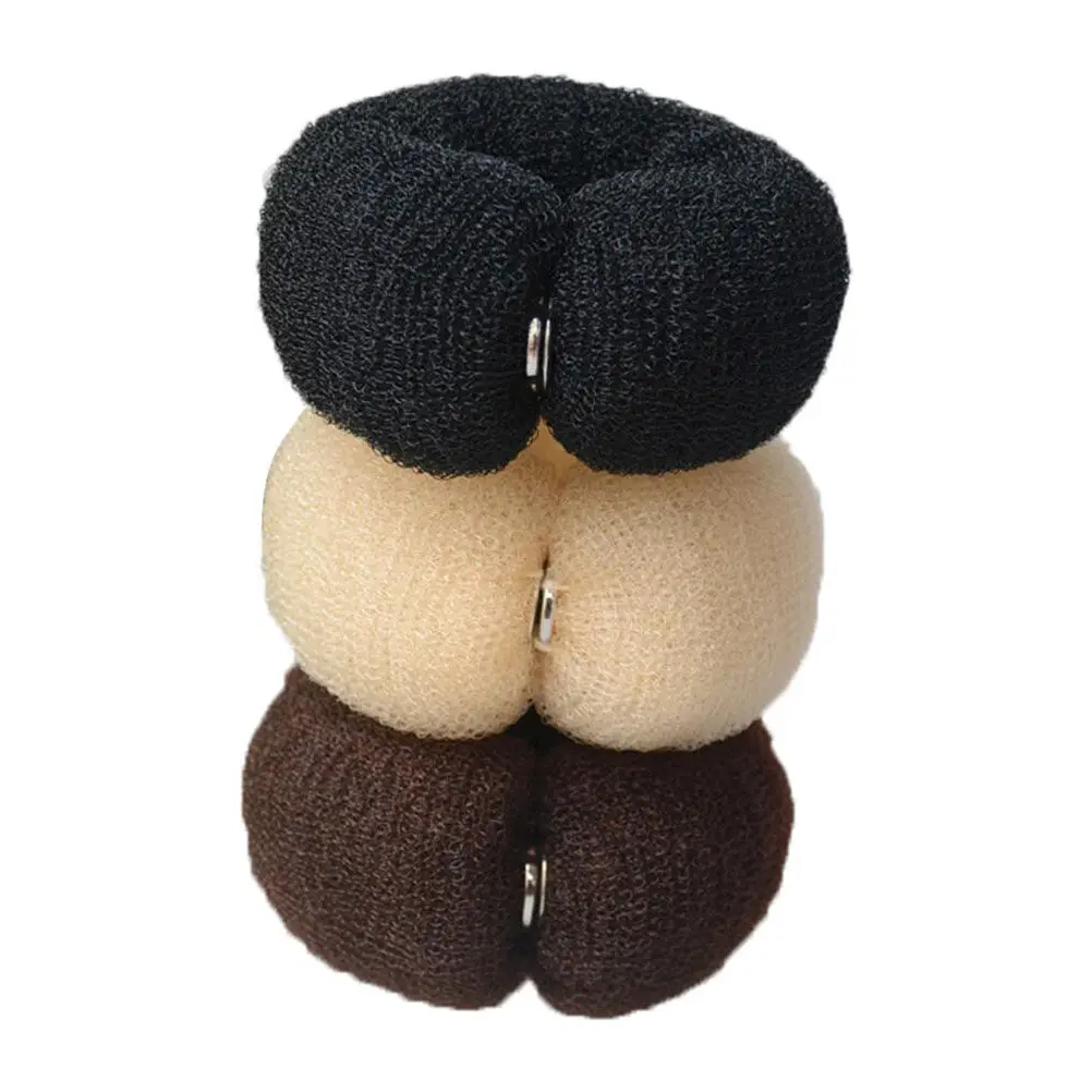 

6Pcs Long Nylon Hair Bun Makers Elastic Donut Bun Holders Hair Styling Tools for Women Wedding Prom Outdoor Use