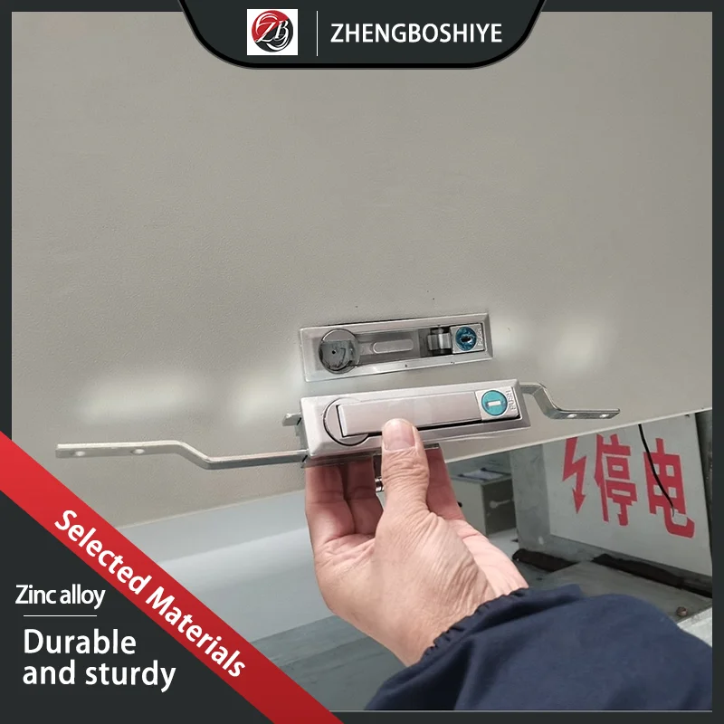 

The Rotating Door Handle Of The Electrical Switchgear Adopts Dual Color Zinc Alloy For The Linkage Lock Of The Heaven And Earth