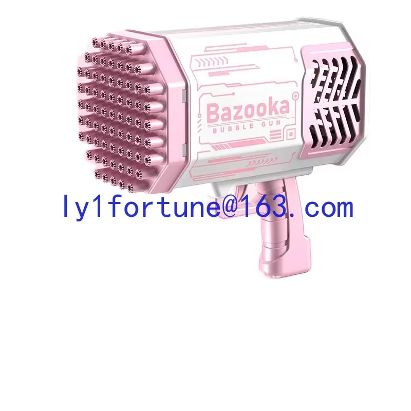 

Hot-selling plastic 69-hole tube bubble machine toys electric bubble machine outdoor summer toys children