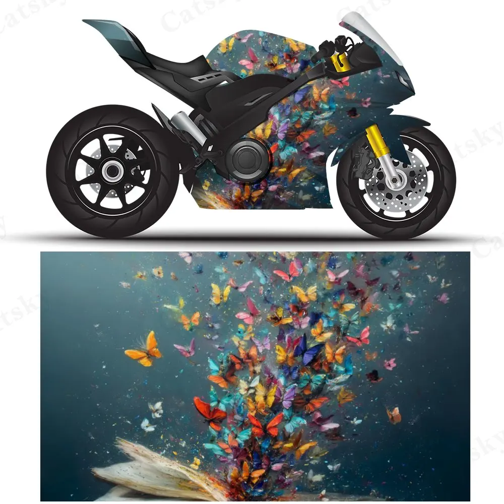 

The Butterfly in the Book PVC material self-adhesive waterproof motorcycle car sticker, paste firm and anti-wear, waterproof and