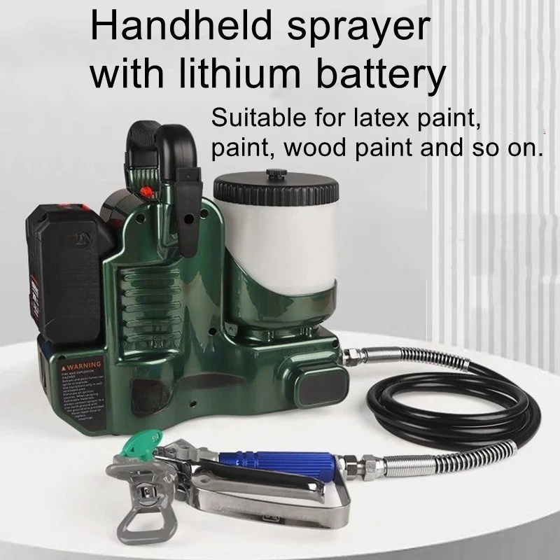 DIY Small Spray Machine Lithium Battery Handheld Spray Machine Home Latex Paint Spray Repair Painting Work Tool