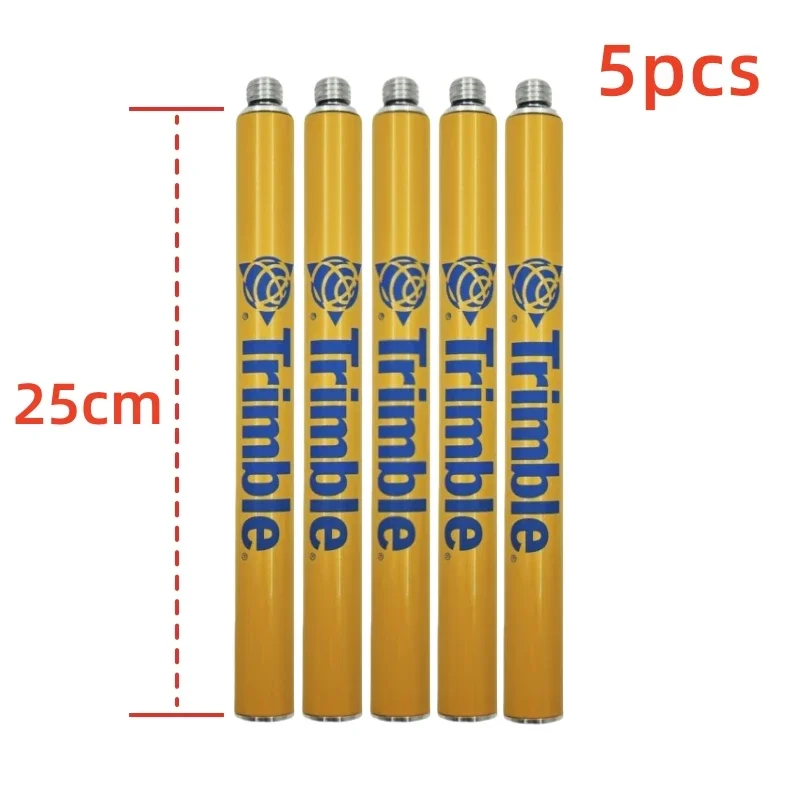 5PCS 25cm Surveying Extension Pole Prism Antenna Extend Section For Trimble R12i R12 R10 R9snR8s R2 GPS 5/8 x 11 thread