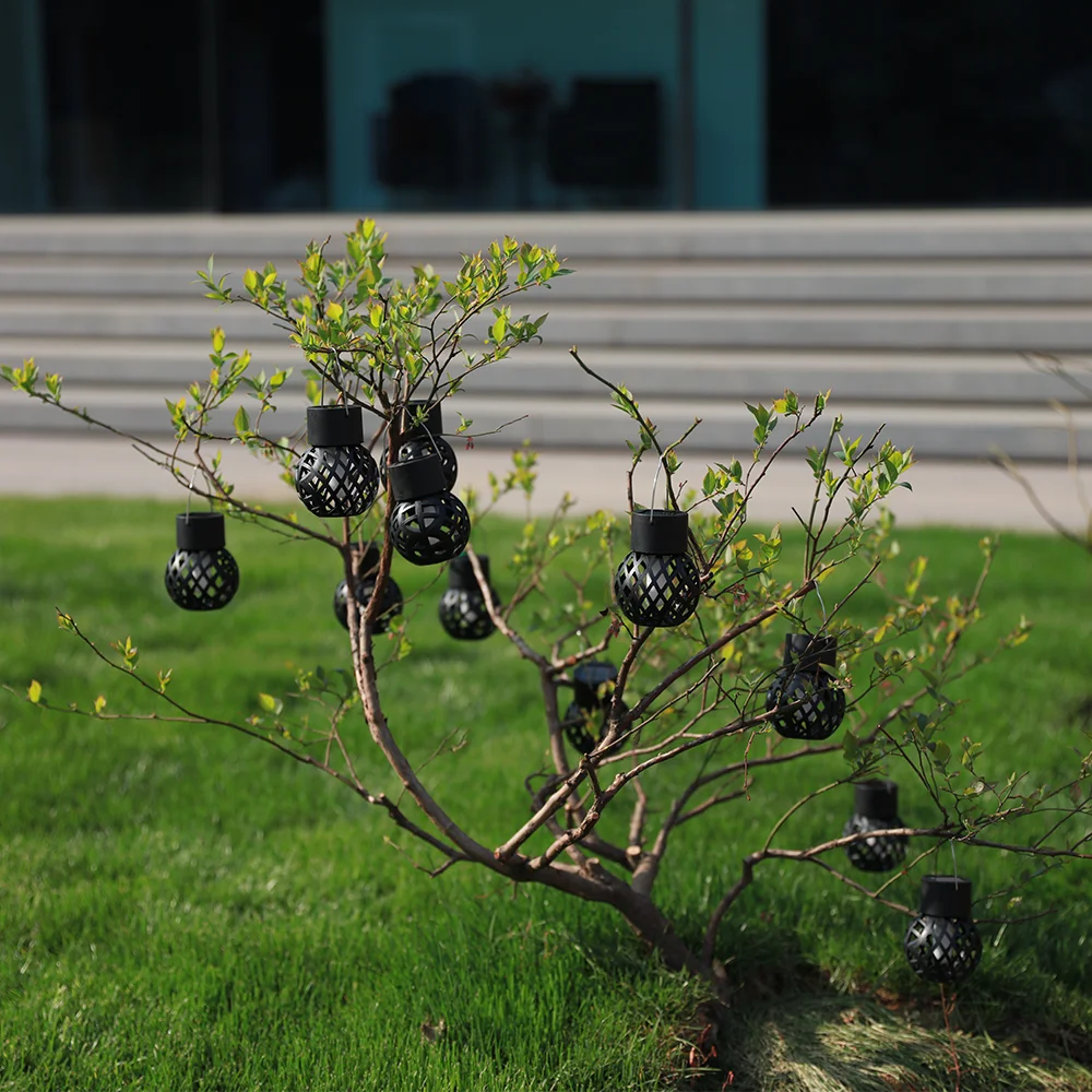 

Подвесной солнечный уличный светильник с пламенем, солнечный подвесной светильник из 4 штук с мигающим пламенем