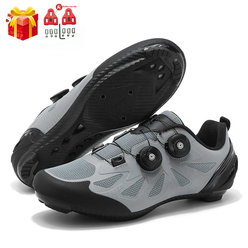 

Men Cycling Road Bike Shoes SPD-SL Cleat Bike Route Speed Sneaker Racing Women Breathable Outdoor Biking Bicycle Footwear