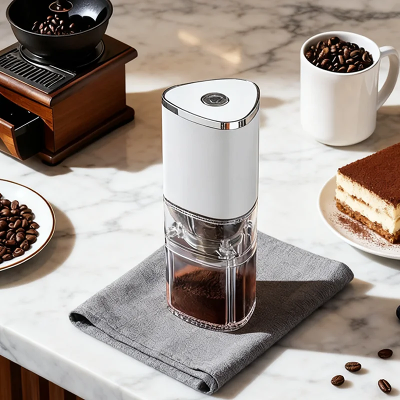 전기 커피 콩 그라인더 소형 휴대용 그라인더 가정용 커피숍 커피 콩 장시간 지속 배터리 수명 그라인더 기계