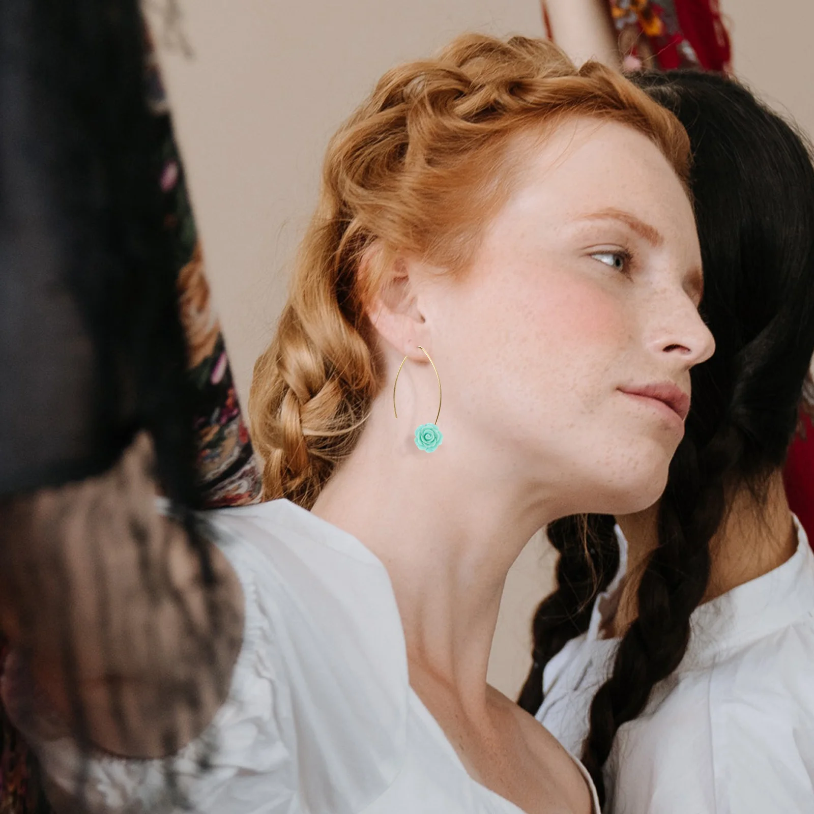 

100Pcs Premium Resin Rose Flower Beads Flatback Durable Handmade Ornaments for DIY Crafts 18mm Rose Beads Flatback Roses