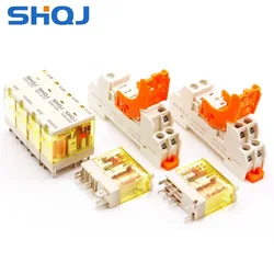 SHQJ 1 Channel Relay Module 12V 24V 230VAC QJS1 S2 QJSS-05S/08S POWER RELAY 1,2 Set Intermediate relay 1CO 12A SPDT 2CO 8A DPDT