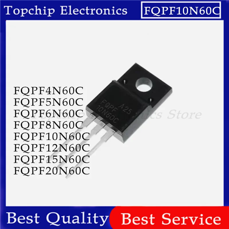 Image of 10 stücke fqpf10n60c fqpf4n60c fqpf5n60c fqpf6n60c fqpf8n60c fqpf12n60c fqpf20n60c fqpf15n60c 8 n60c 12 n60c 10 n60c 20 n60c bis-220