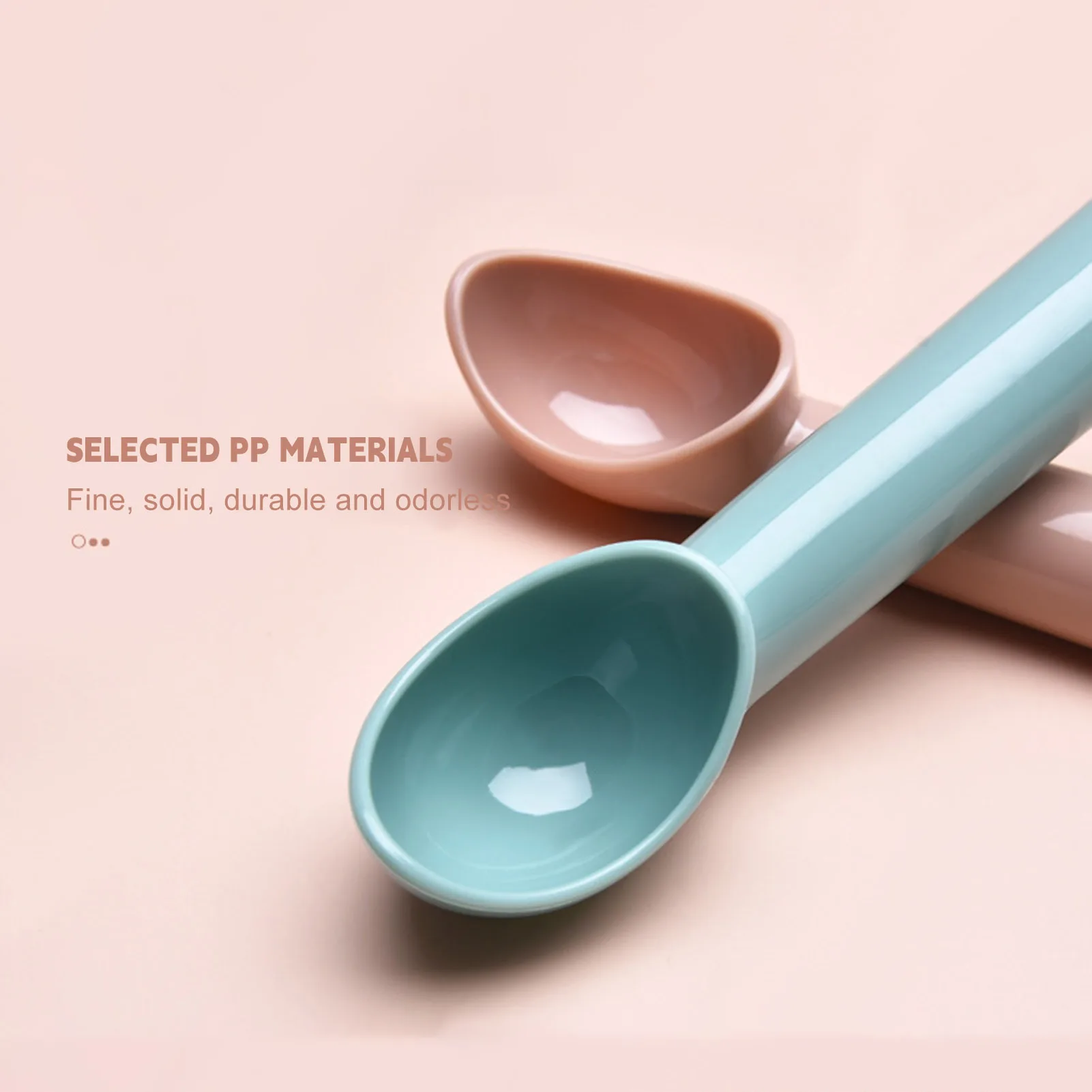 

1pc Ice Cream Spoon 18cm Long Handled Plastic Ice Cream Fruit Digging Ball Spoon Household Spherical Spoon Kitchen Accessories