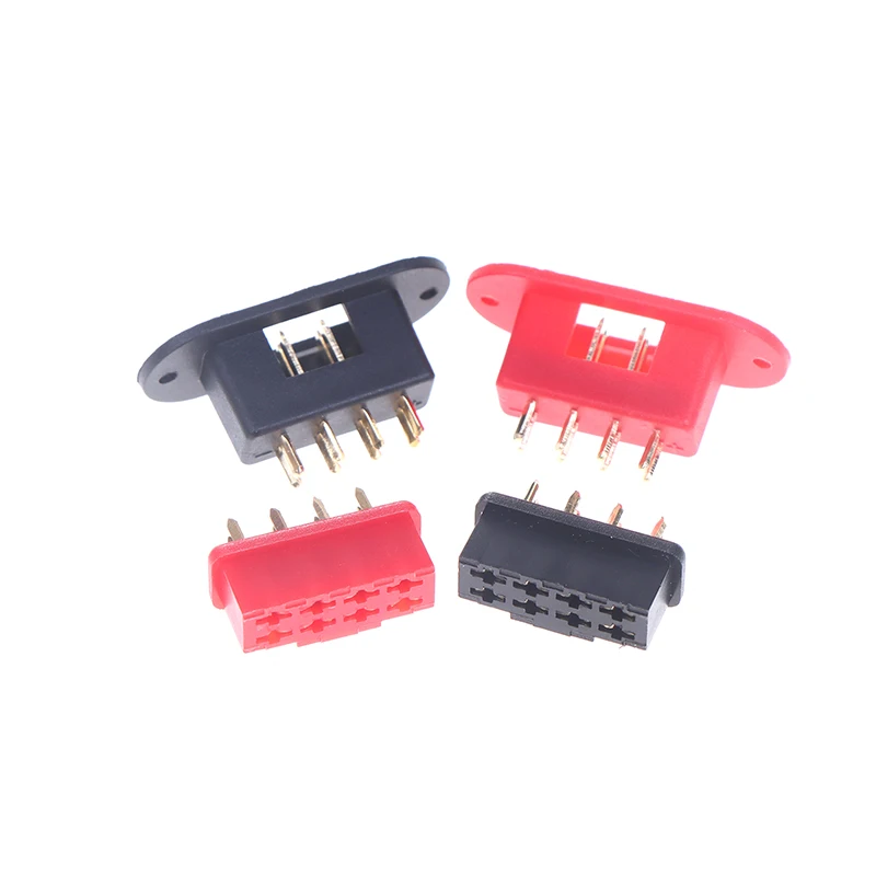 1 par MPX 8 pines chapado en oro multi-cable conector macho hembra para aviones RC planeador modelo avión Drone juguetes piezas de herramientas de bricolaje