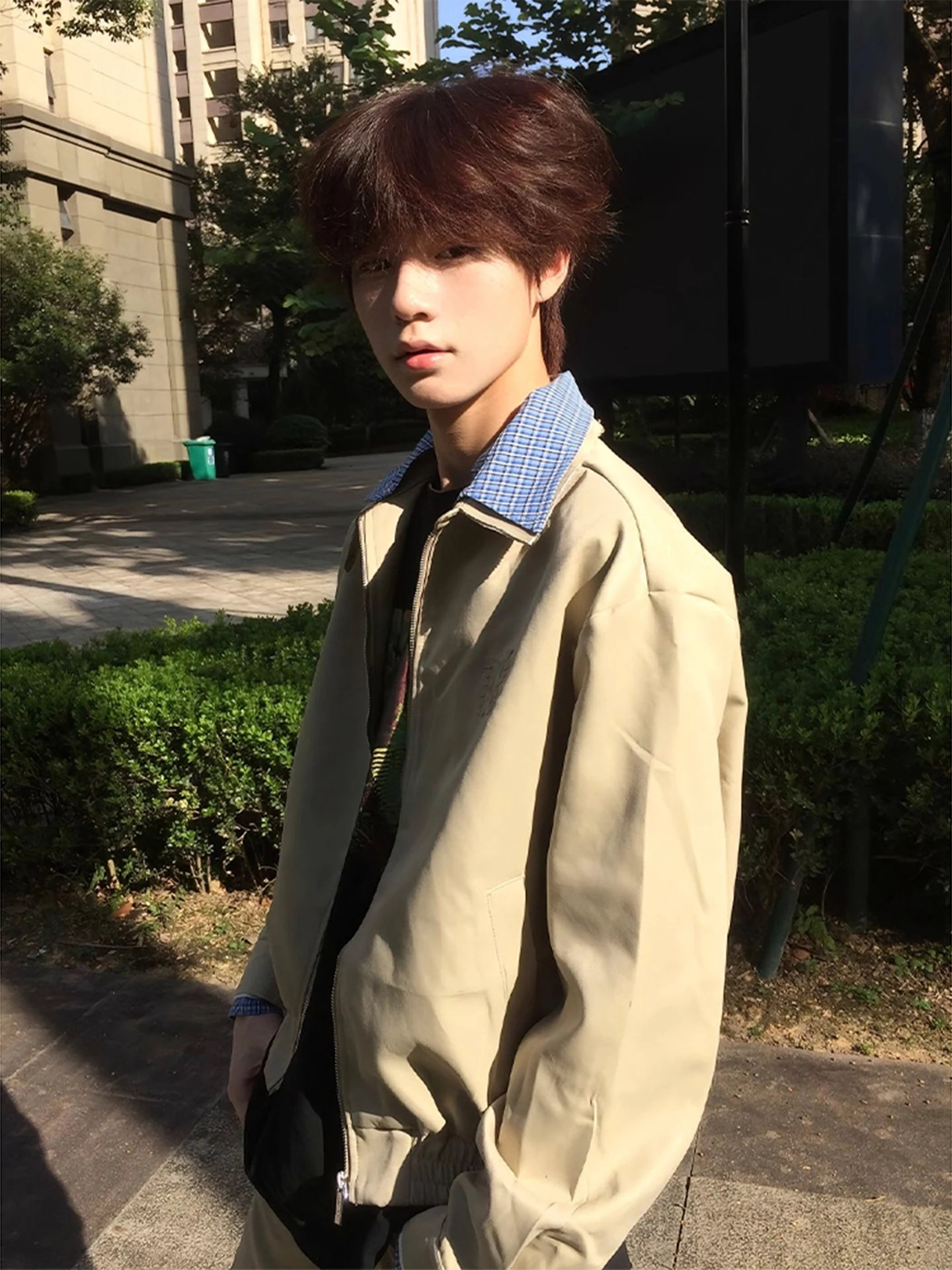 

Мужская куртка Harrington с эффектом двухслойности, в американском ретро-стиле, премиум-класса, на молнии, без капюшона