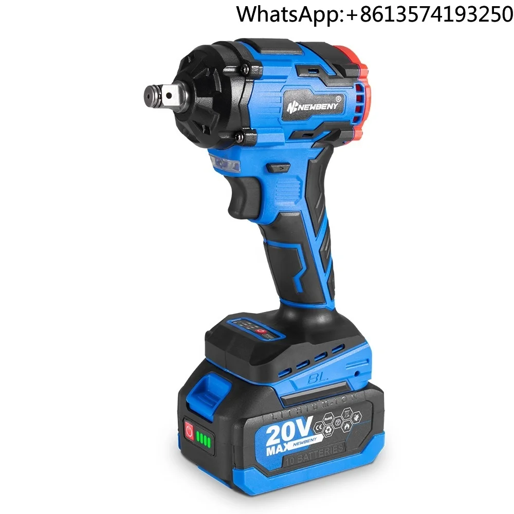 

1000N.m Brushless Electric Impact Wrench 1/2" 3 Gears Cordless Rechargeable DIY Power Tool for 18V Battery