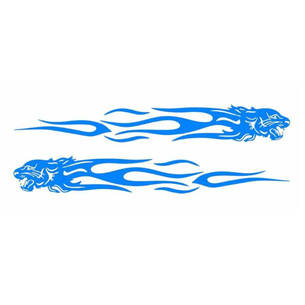 Brand New Durability High Quality Practical To Use Sticker Flame 2Pcs Generous Fashion PET Creative Decals Brand
