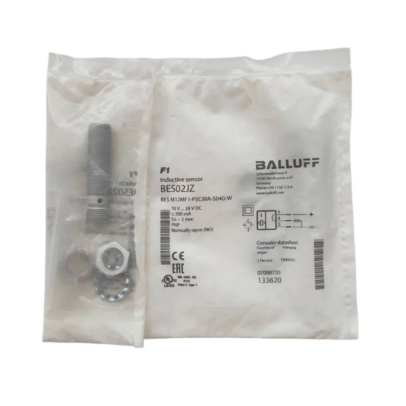 BES02JZ New Original BALLUFF Proximity switch sensor BES M12MF1-PSC30A-S04G-W in stock, welcome to consult.