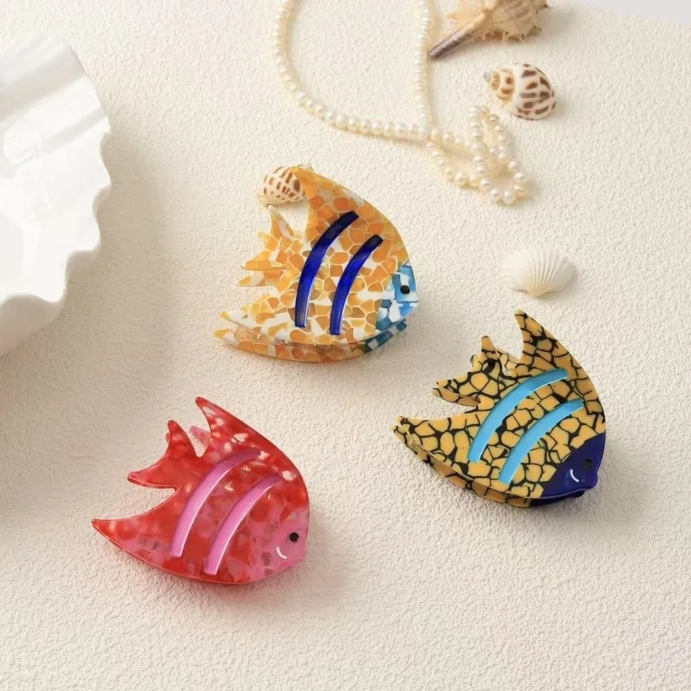 

Cute Cartoon Fish Hair Claw Shark Ocean Animal Shark Clip Dolphin Headwear Acetic Acid Hair Claw Girls