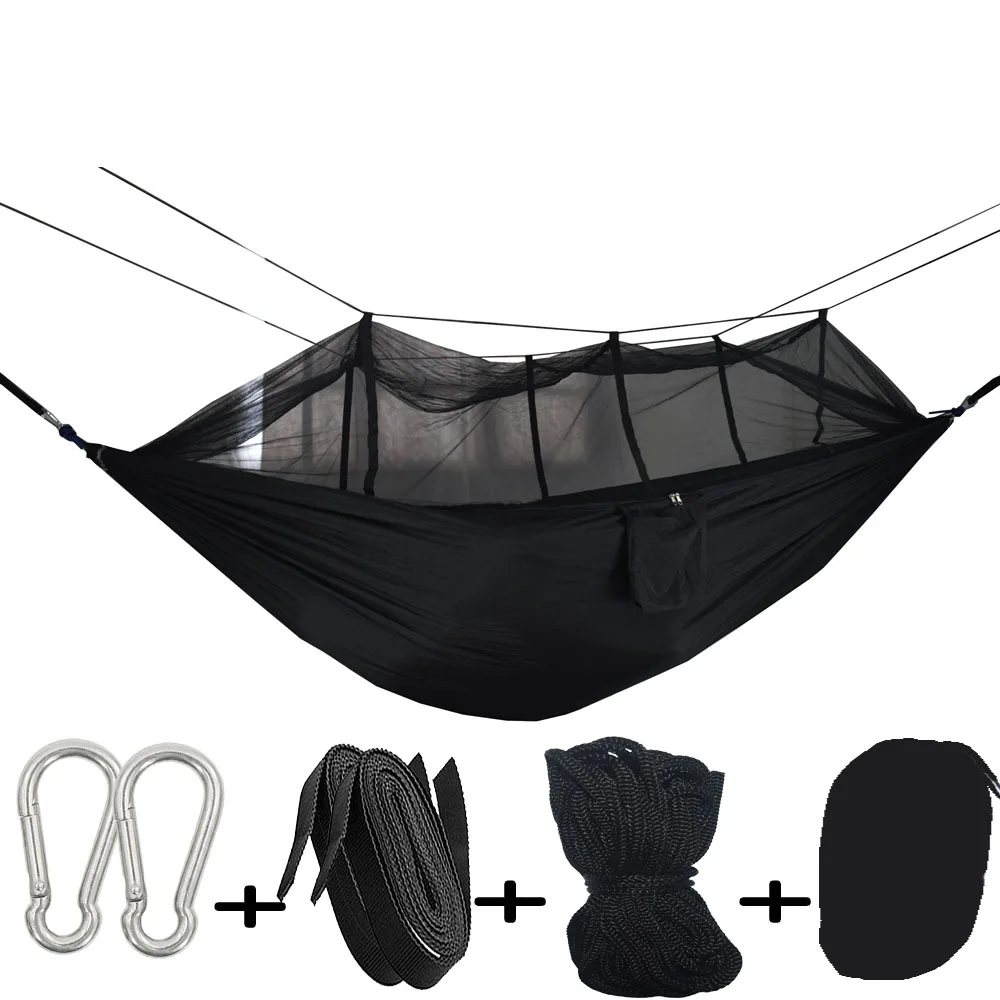 Camping Supplies Equipment Hanging Outdoor Garden Hammock Outdoor Furniture Insect-Proof With Mosquito Net Sleeping Hammock