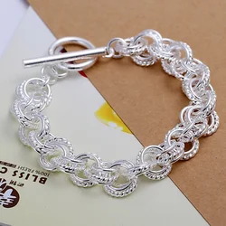 High Quality 925 Sterling Silver Jewelry Pretty Nice Fashion Popular Hot-Sale Bracelets Free Shipping Factory Price