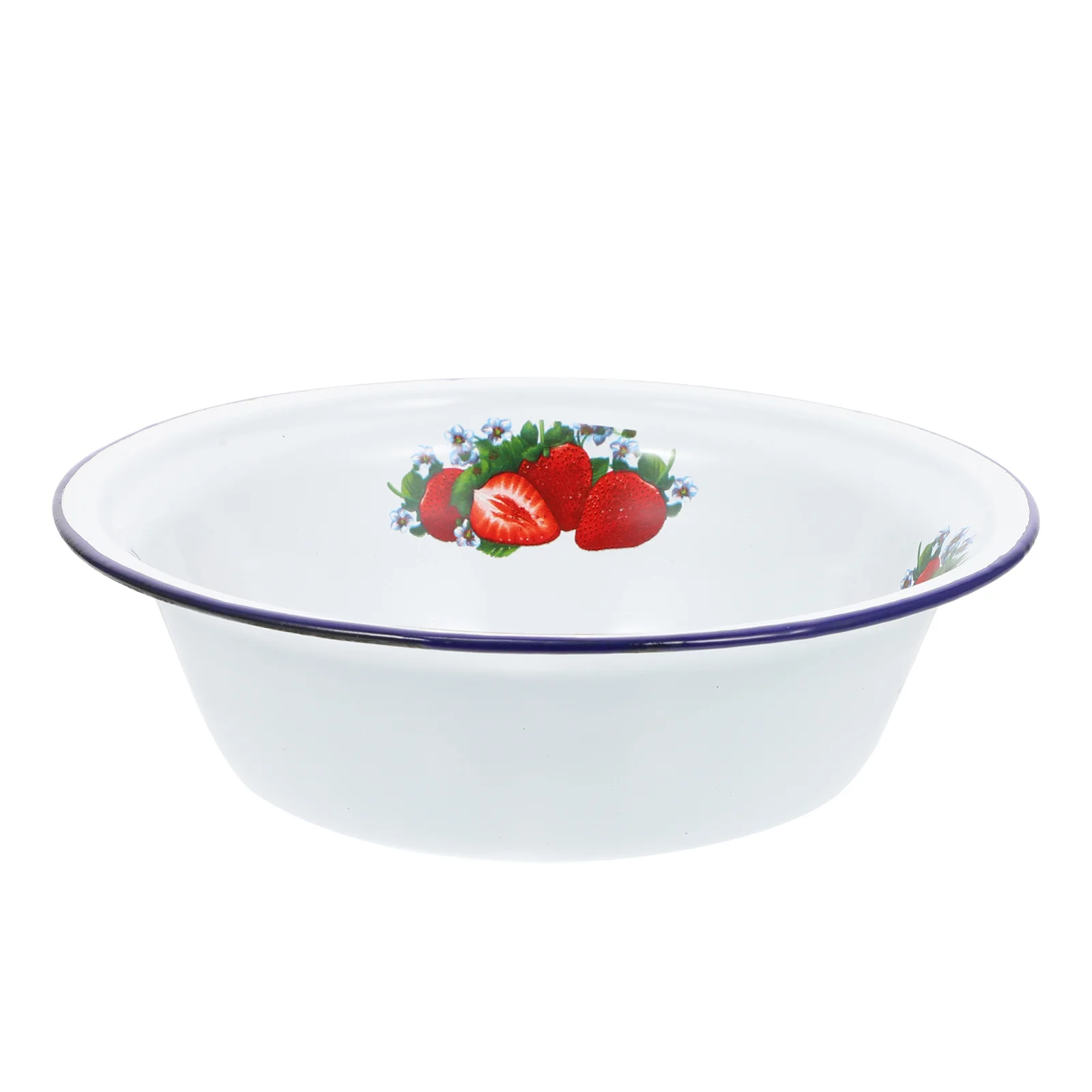 

Enamel Basin Pans Chinese Bread Bowl Household Rice Noodle Food Fruit Tray Container Dessert Tableware Miss Storage Mixing