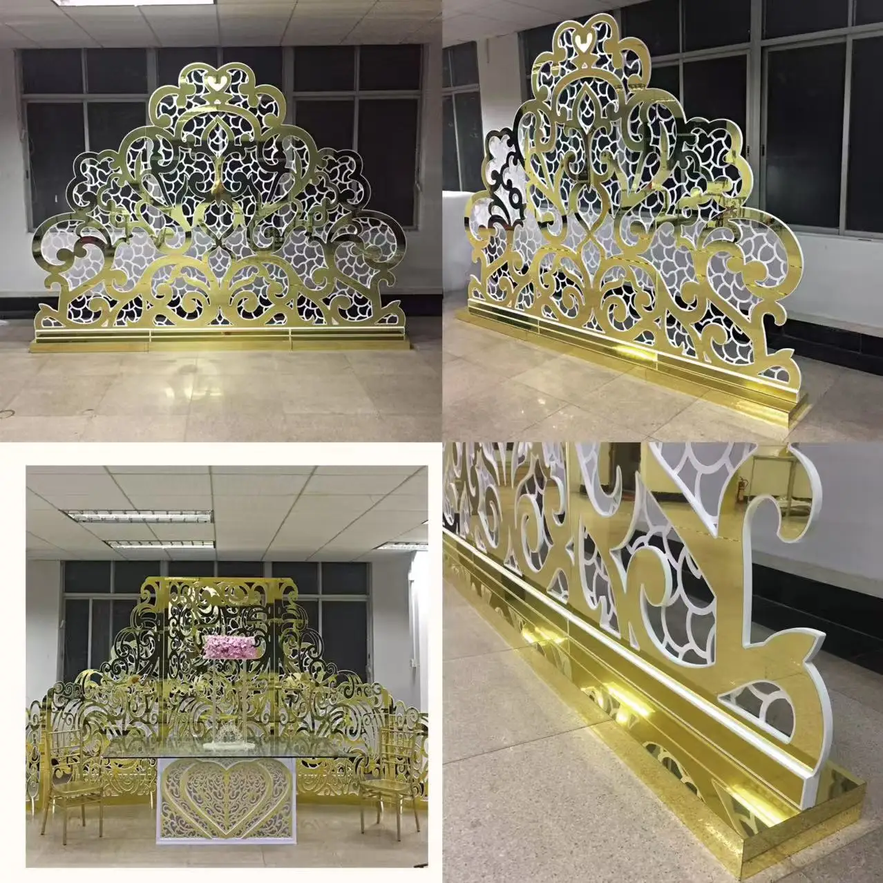 

Popular Special Design Hallow Pattern Wedding Panel Room Dividers Design Ideal
