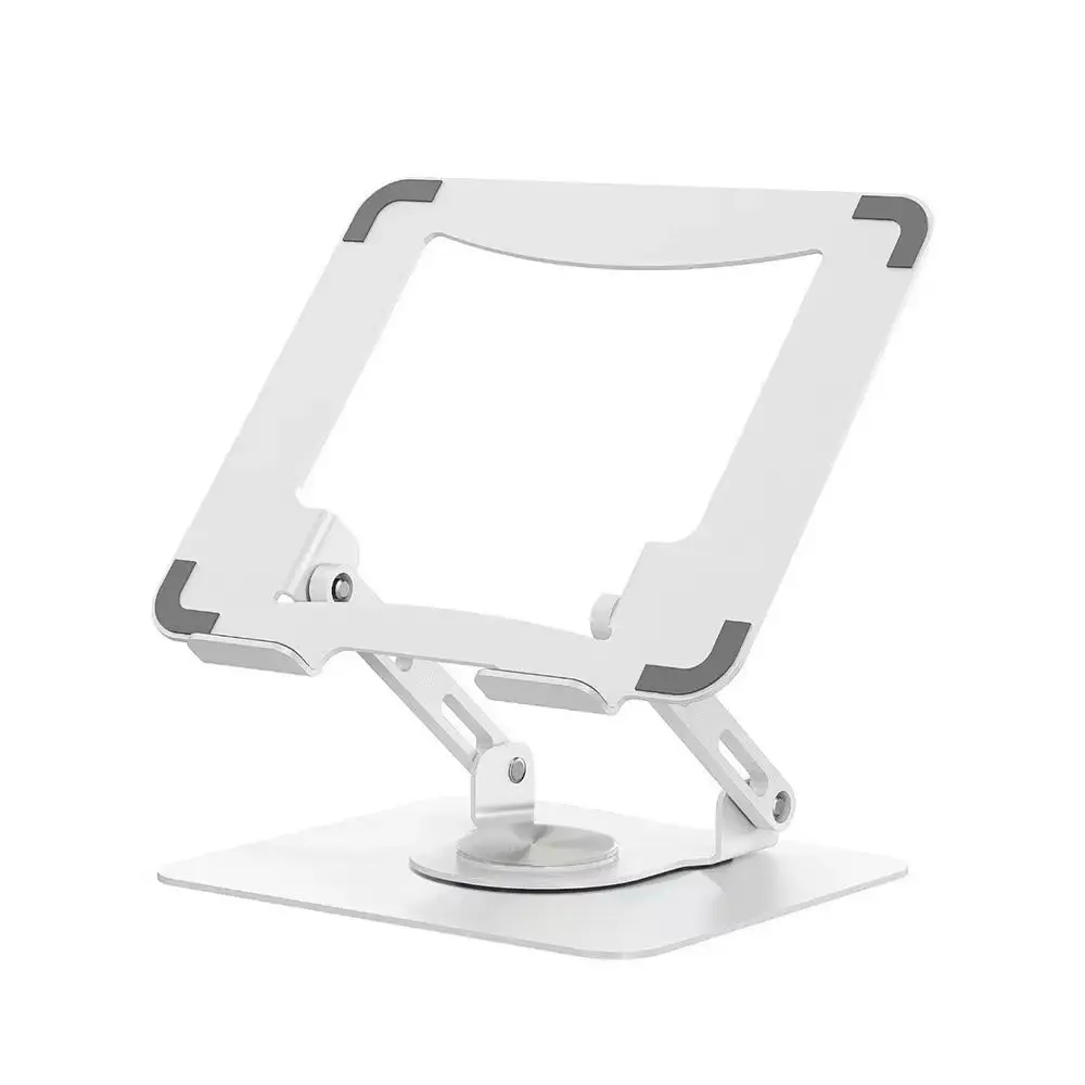 360 Rotating Base Notebook Computer Stand Foldable Computer Riser Heat Dissipation Adjustable Laptop Bracket for Desk