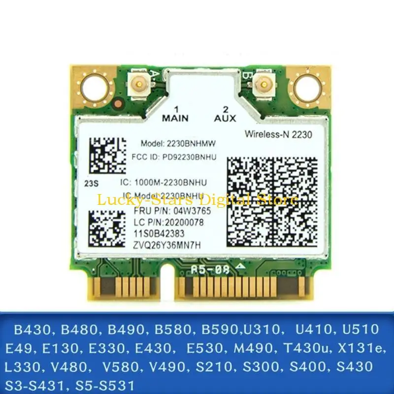 T3ee 2 In 1 무선 카드 300m + BT4.0 S400 B480 Y410 V480 E430 M490 용 Wi -Fi 어댑터