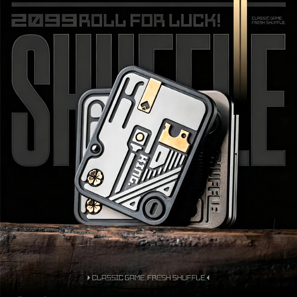 LAUTIE EDC SHUFFLE PRO AK Titanium Zirconium Fidget Slider Side Push Slider Fidget Toys For Adults Stress Relief Toy