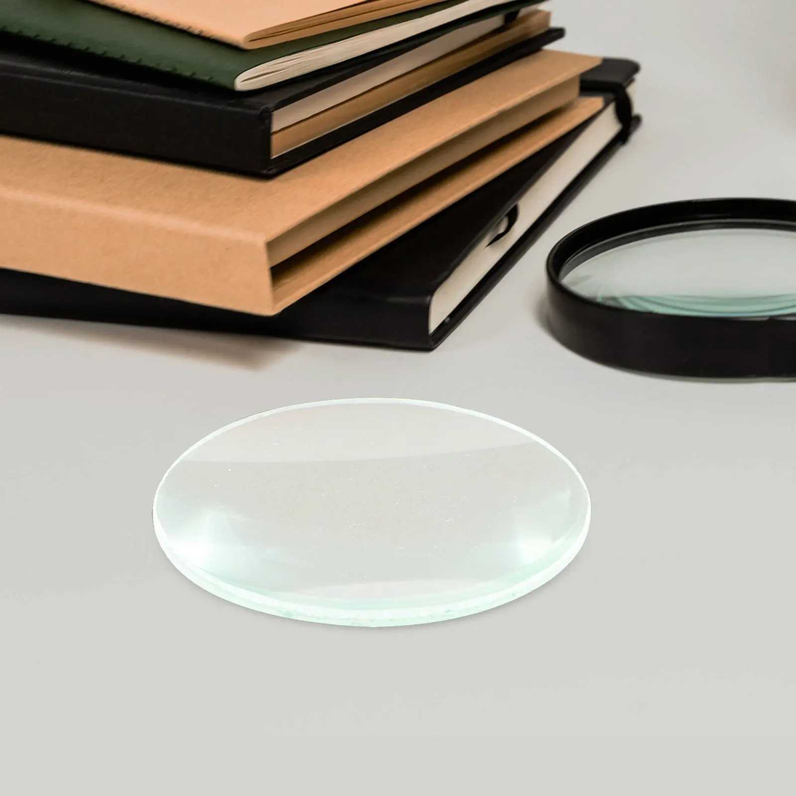 

Компактная прозрачная выпуклая линза, 1 шт., стеклянная линза-лупа, гладкое оборудование для обучения и преподавания