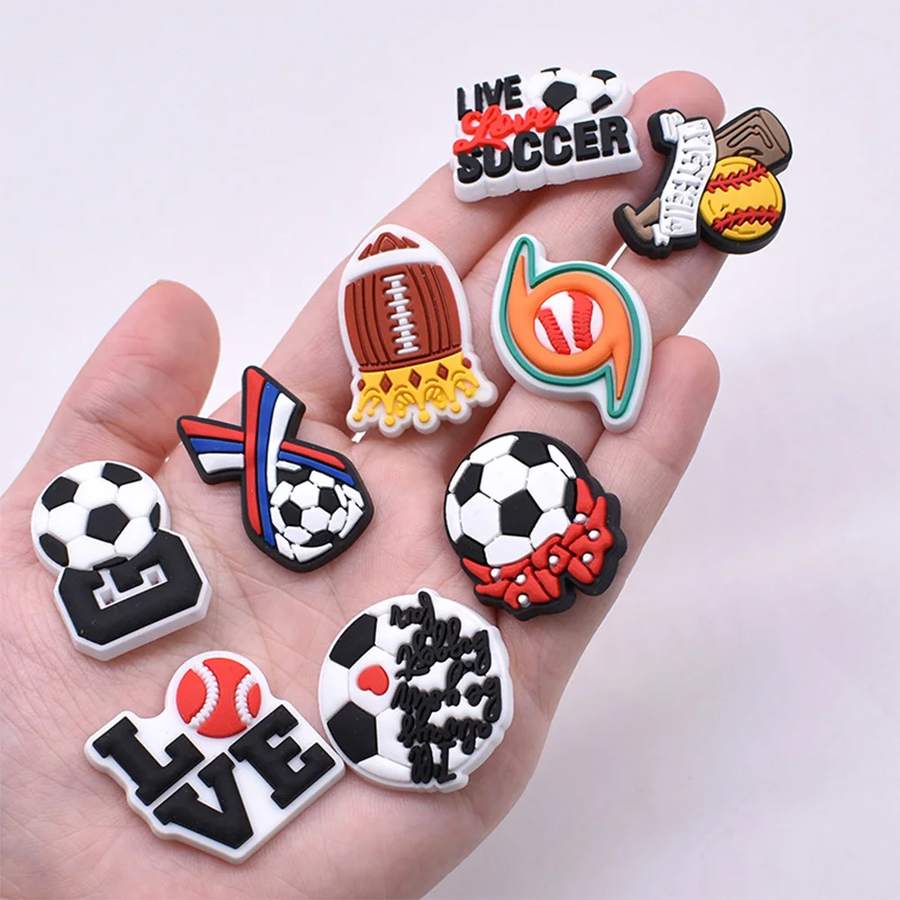 24-96pcs New ball games  Shoe Charms cute little horse PVC Shoe Accessories Decoration Party Kids Xmas Halloween Gifts