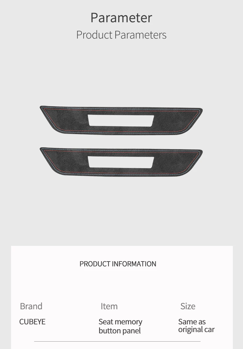 Hergestellt aus Alcantara für BMW 5er G30 G38 6GT, seitliches funktionelles Panel der Autositzverkleidung, Aufkleber für den Innenbereich, individuelles Tuning-Zubehör – Detail 13