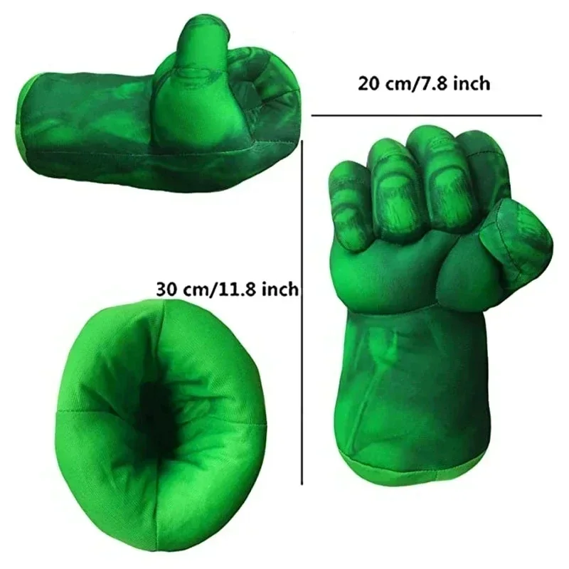 Kind Hulk Muscle Kostuum Superheld Hulk Cosplay Muscle Kostuum Masker Vuist Pluche Handschoenen Kind Boys Halloween Kerstkleding