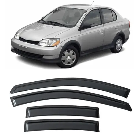 Window Visor for TOYOTA ECHO SEDAN XP10 2000 2001 2002 2003 2004 2005 Wind Deflectors Rain Guards Door Visor Shades Ventvisor