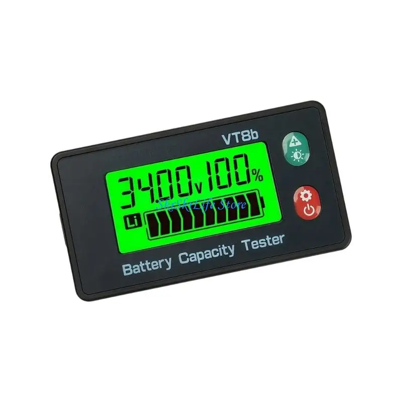 E65E 8V-120V Intelligent Battery Capacity LCD Digital Electricity Meter