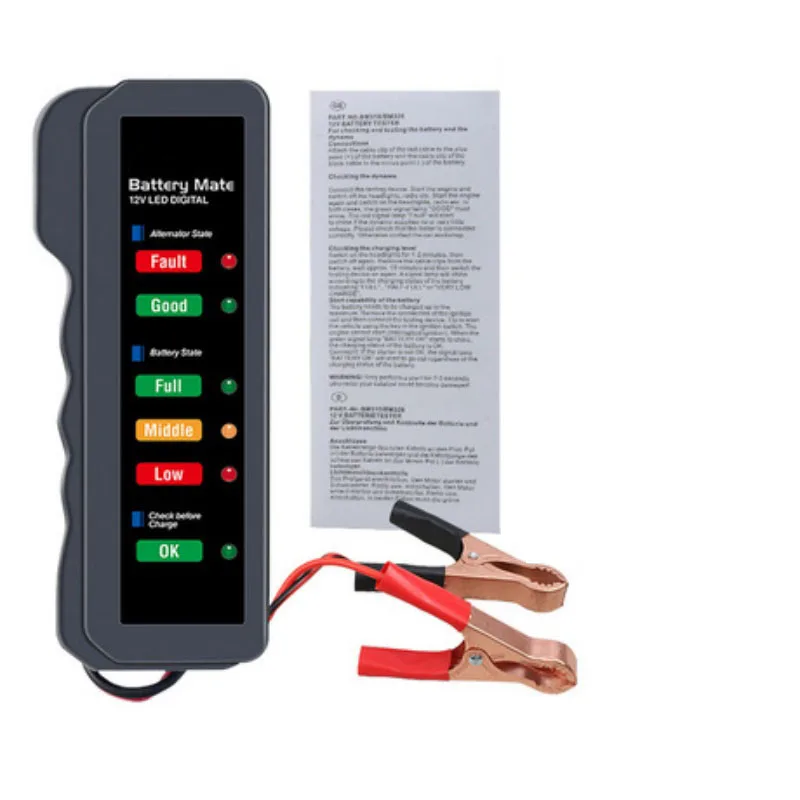 

Automotive Car Battery Tester BM310 12V LED Digital Tester Analyzer Auto System Analyzer
