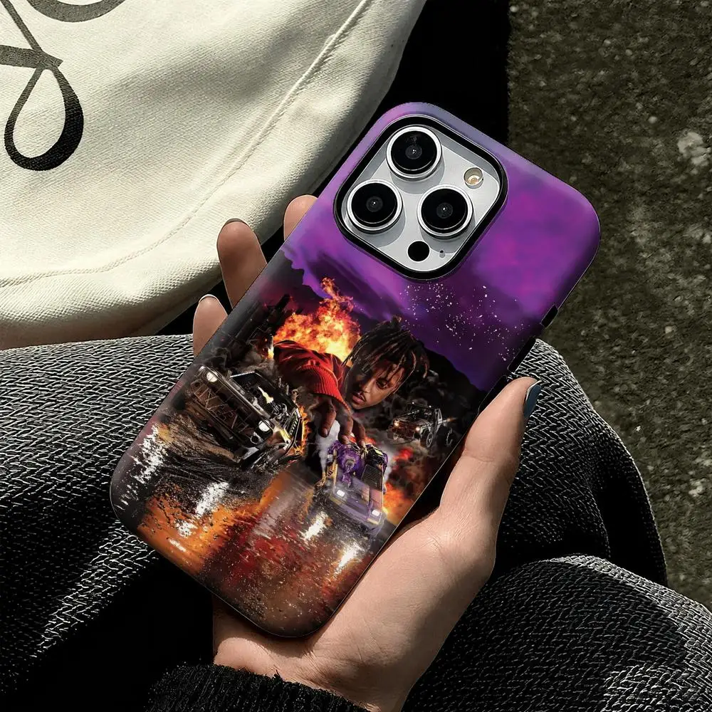 Rapper Album J-Juice W-WRLD Phone Case For iPhone 18 17 16 15 14 13 12 11 Pro Max Dual-Layer Back Shockproof Protective Cover view 3