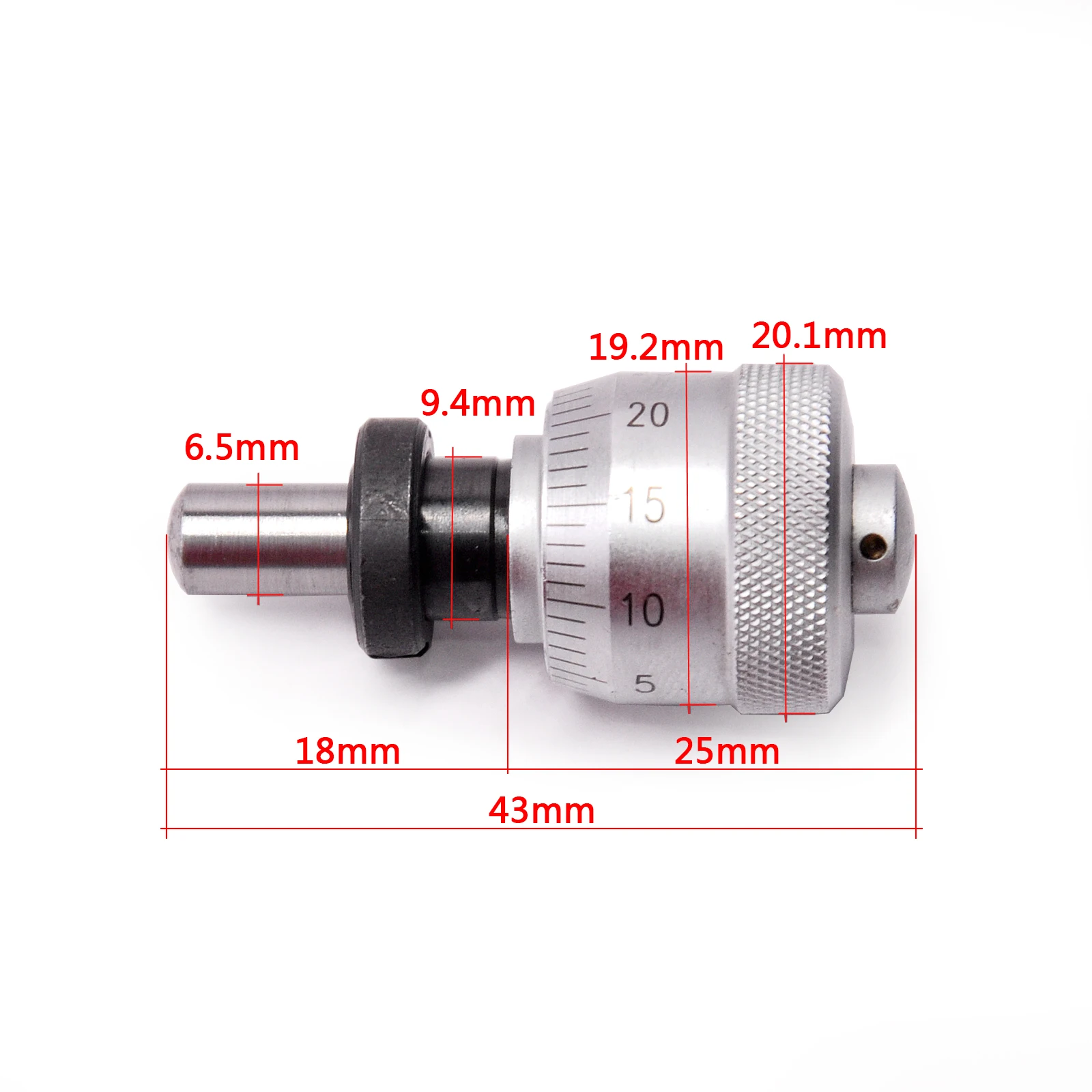 Mitutoyo Sanfeng Manual Precision Fine-tuning Micrometer Total Length Of About 43mm Micrometer Head 0-6mm Platform