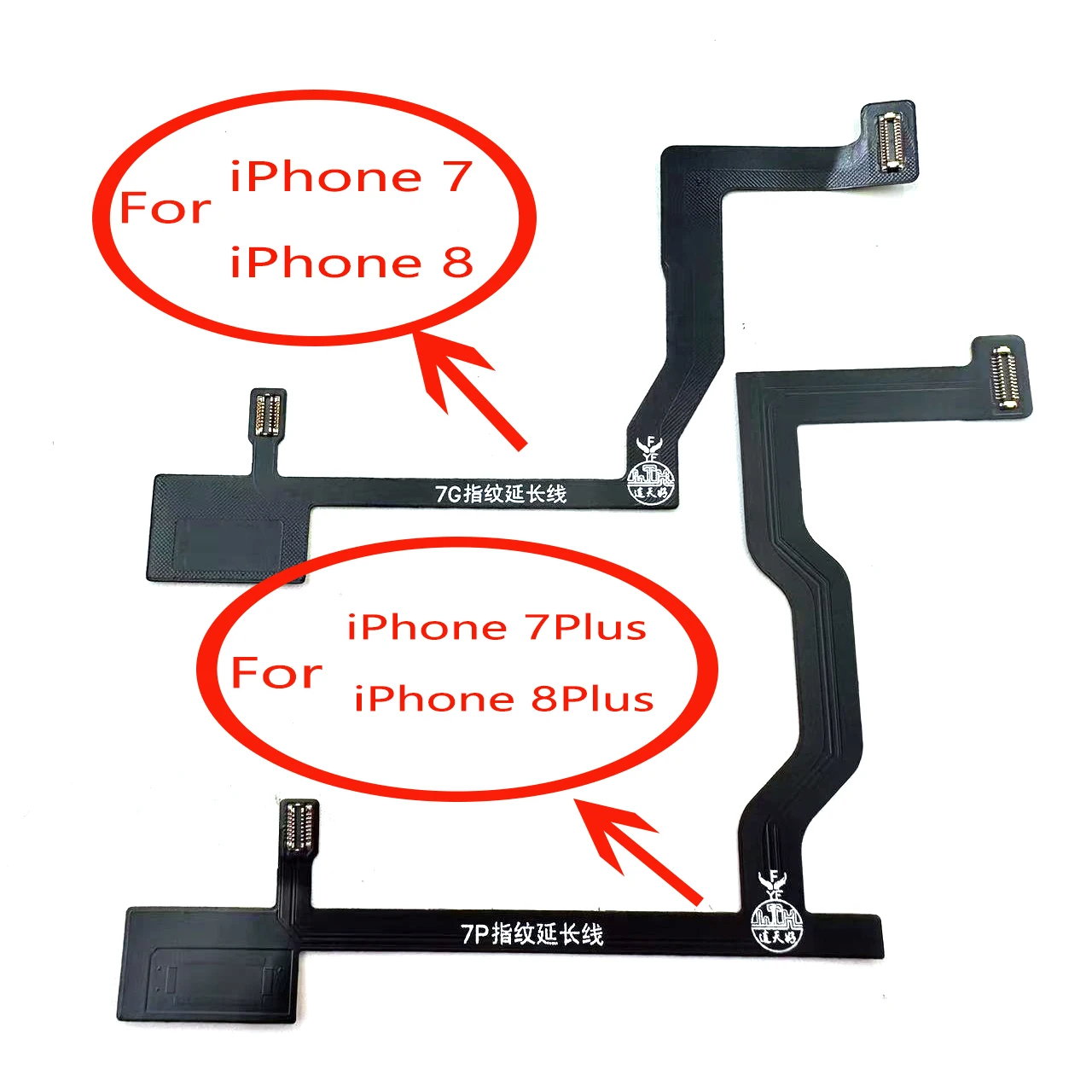 10PCS/Lot For IPhone 7 7 Plus 8 8Plus Touch ID Fingerprint Sensor Scanner Extend Flex Cable