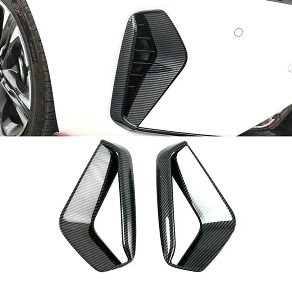 For Kia K5 Optima 2020 2021 2022 ABS Carbon Fiber Car Front Fog Light Lamp Cover Trim Decor Frame Sticker Accessories