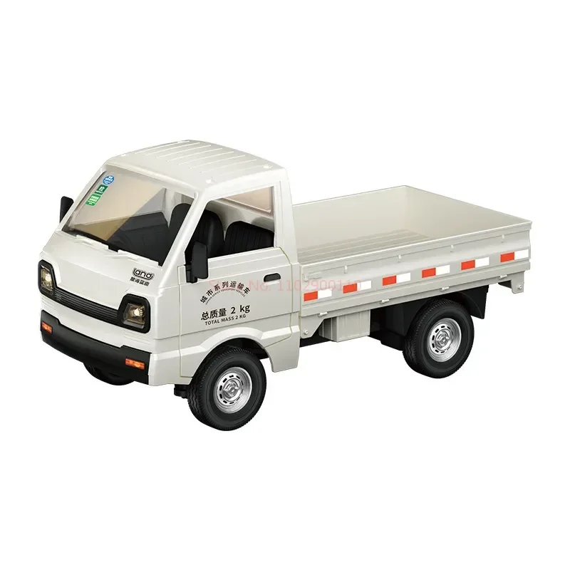 1/16 Zdalnie Sterowany Samochód Dostawczy 2.4g 5-kanałowy Mini Symulowany Samochód Transportowy dla Dzieci Zabawka RC Samochód z Lodami z Oświetleniem