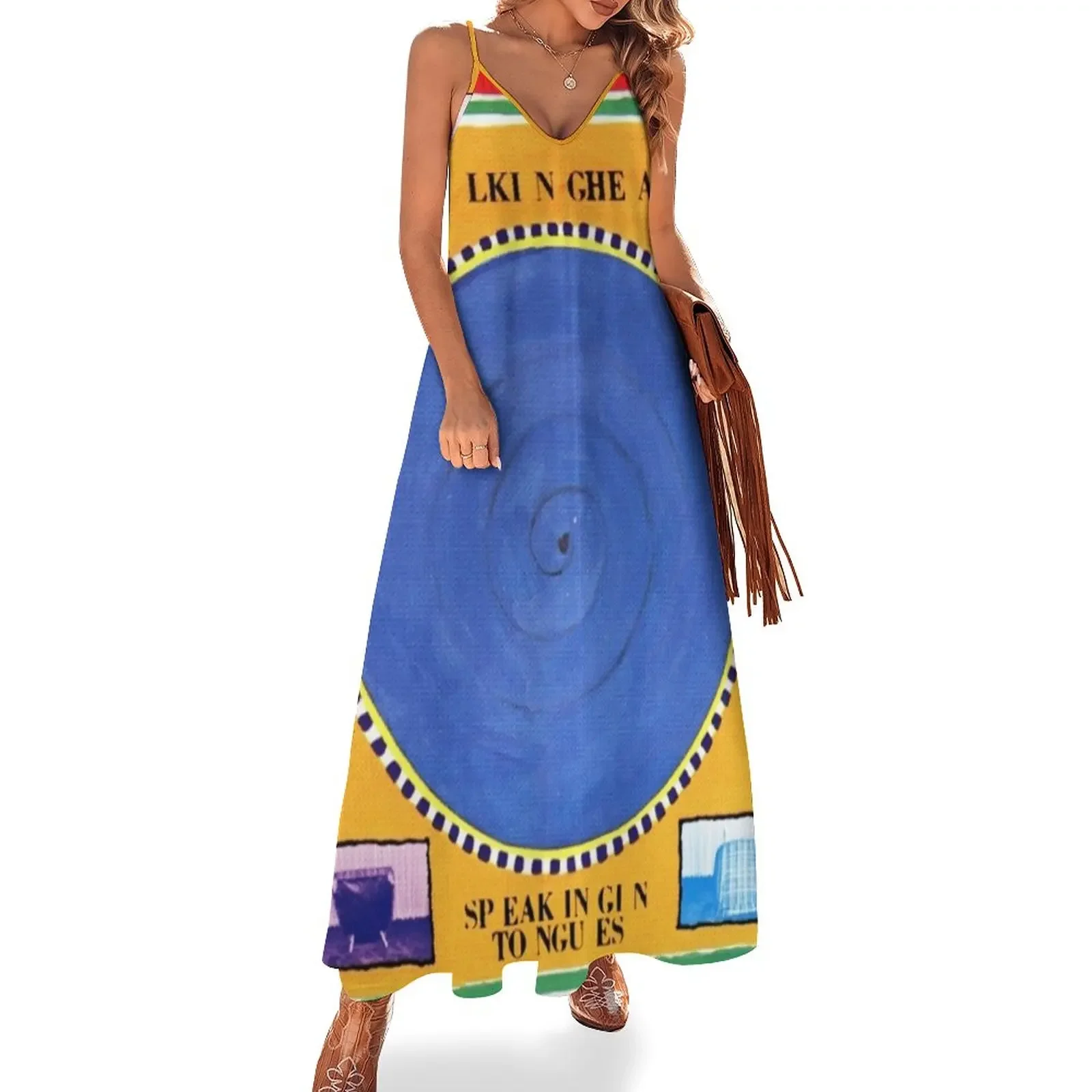

Talking Heads - Speaking in Tongues Sleeveless Dress Womens dresses evening dress