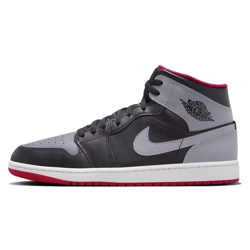 Nike Air Jordan Retro 1 One Mid Bred Shadow Classic OG Outdoor Trainers Sports Shoe Sneakers Women Men Basketball Shoes