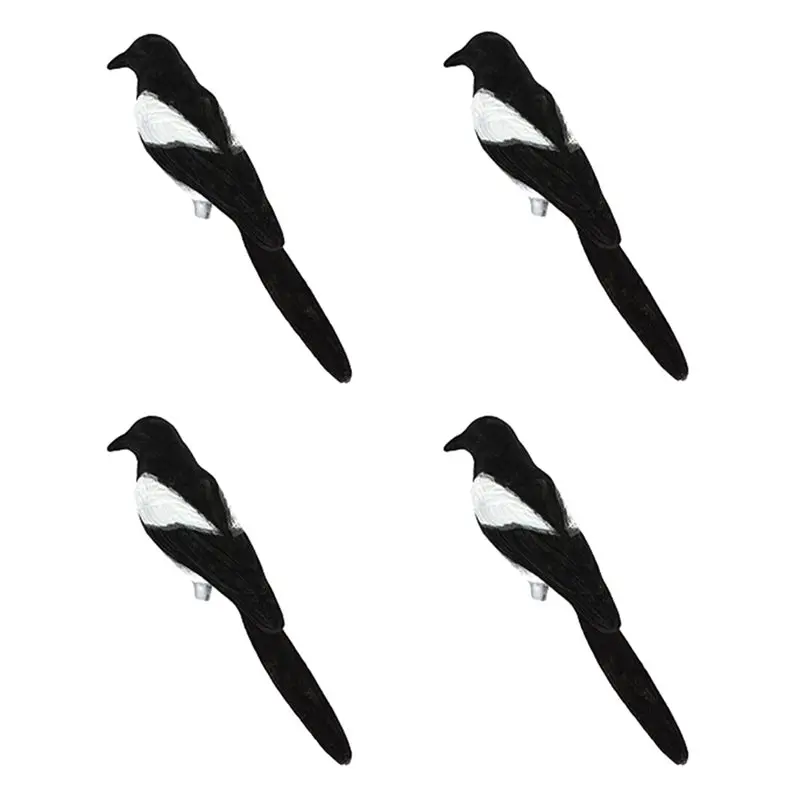CHCH For Outdoor Scaring Decoy 4PCS 3D Bird Decoy For Garden Birds Scarer Yard Lawn Decor