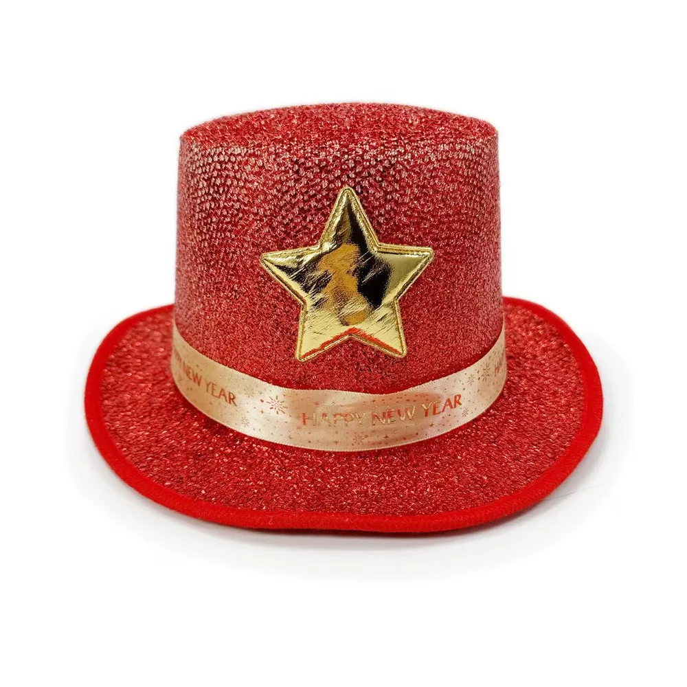 Stage Performance Hat Colorful Disco Hat Rainbow Sequin Hat Vibrant For Wedding Christmas Birthday