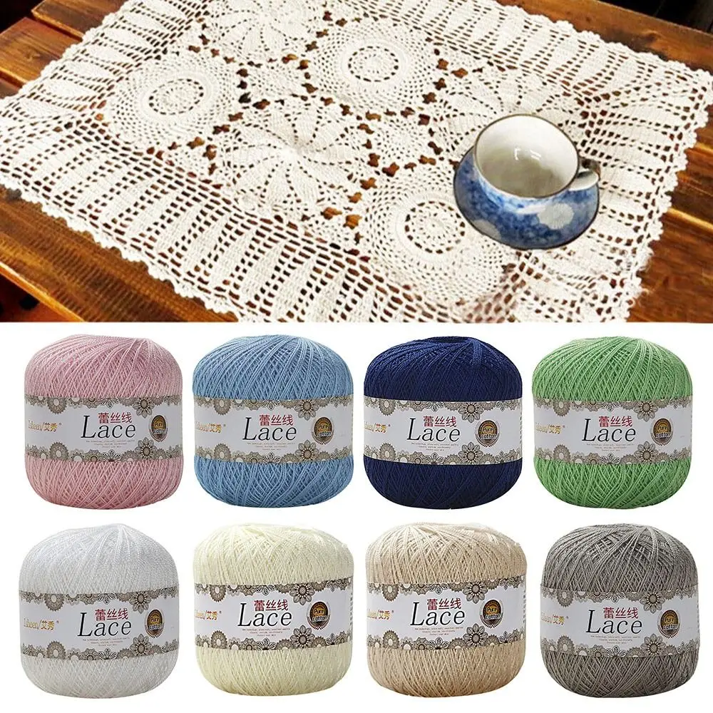 50g/Ball Soft Knitting Sewing Cotton Lace Wool Embroidery Hand Knit Yarn Yarn Crochet