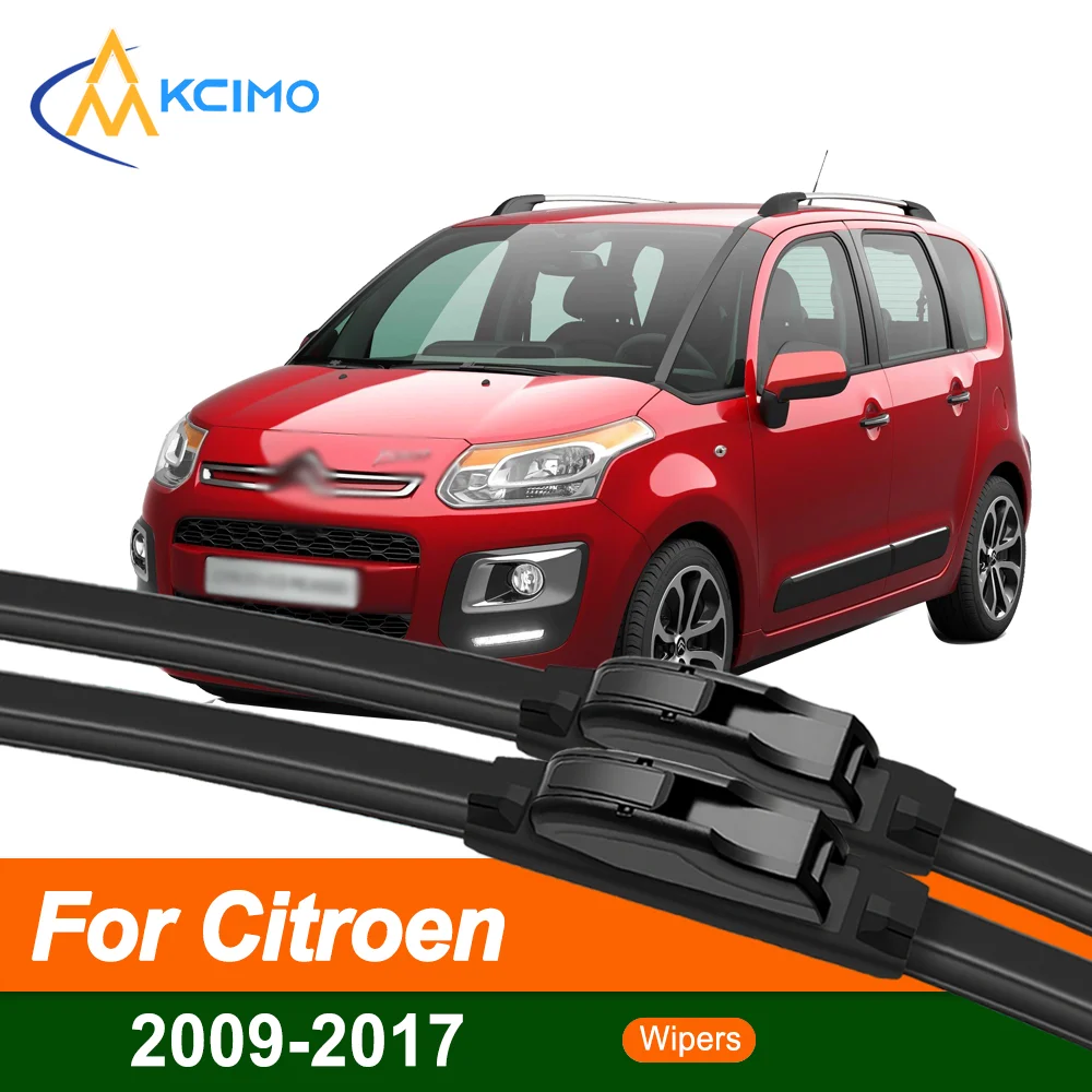 

For Citroen C3 Picasso 2009–2017 2010 2011 2012 2013 2014 Front Wiper Blades Car Windscreen Windshield Window Wiper Accessories