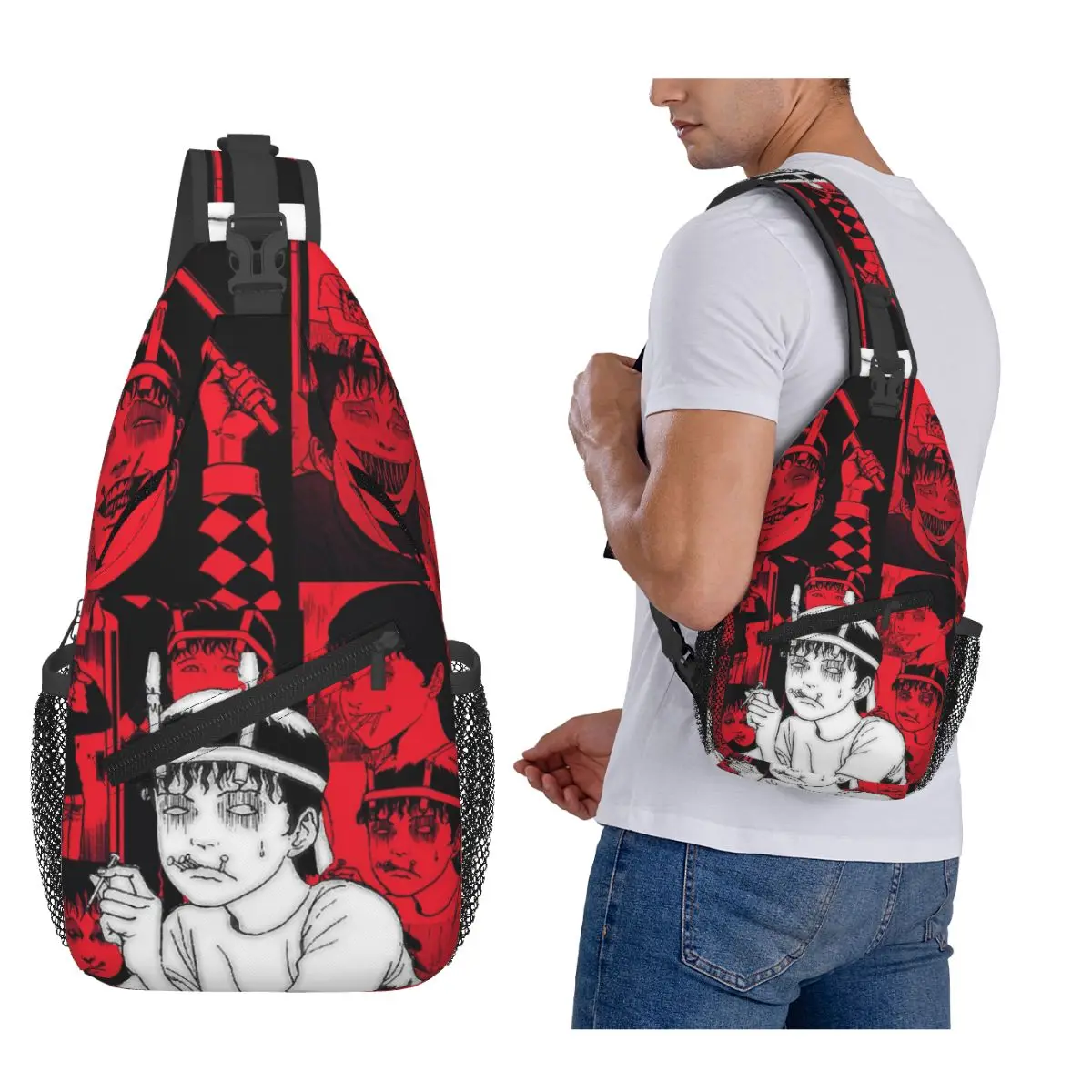 

Horror Face Tomie Junji Ito Manga Uzumaki нагрудная сумка мужской рюкзак через плечо нагрудная сумка дорожный походный рюкзак сумка на плечо
