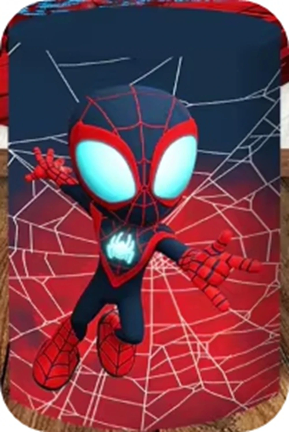 마블 스파이더맨과 그의 놀라운 친구들 라운드 커버 어린이 생일 배경 베이비 샤워 스파이더맨 실린더 커버 장식 사진 소품