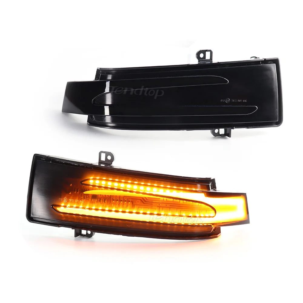 Smoked Dynamic LED Side Mirror Rearview Turn Signal Lamp For Mercedes Benz GL/M/R/G-Class SUV W463 X164 X166 W166 W251 V251